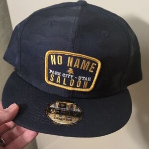 9fifty Park City, UT No Name saloon Navy Snapback Hat